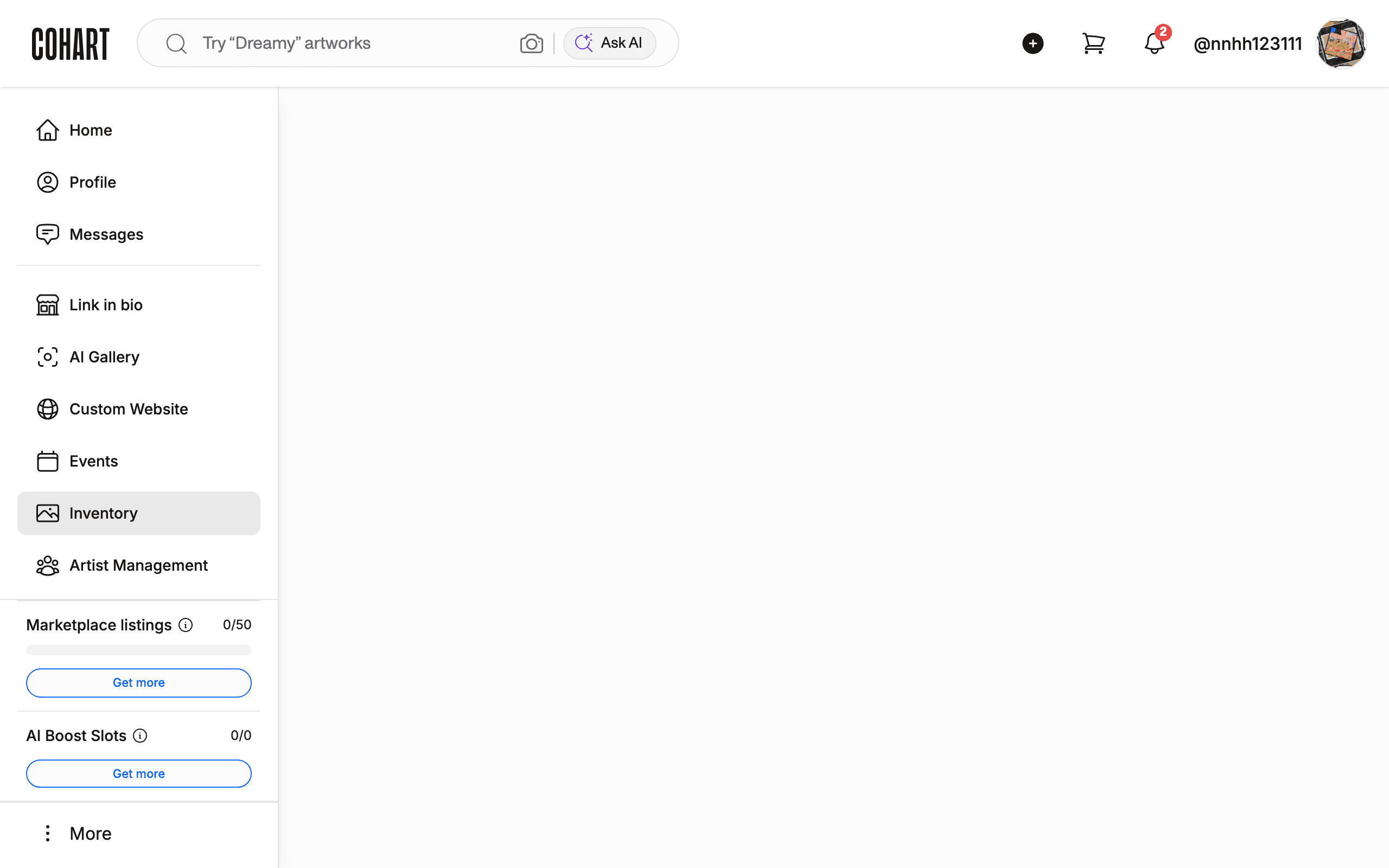 Events in sidebar