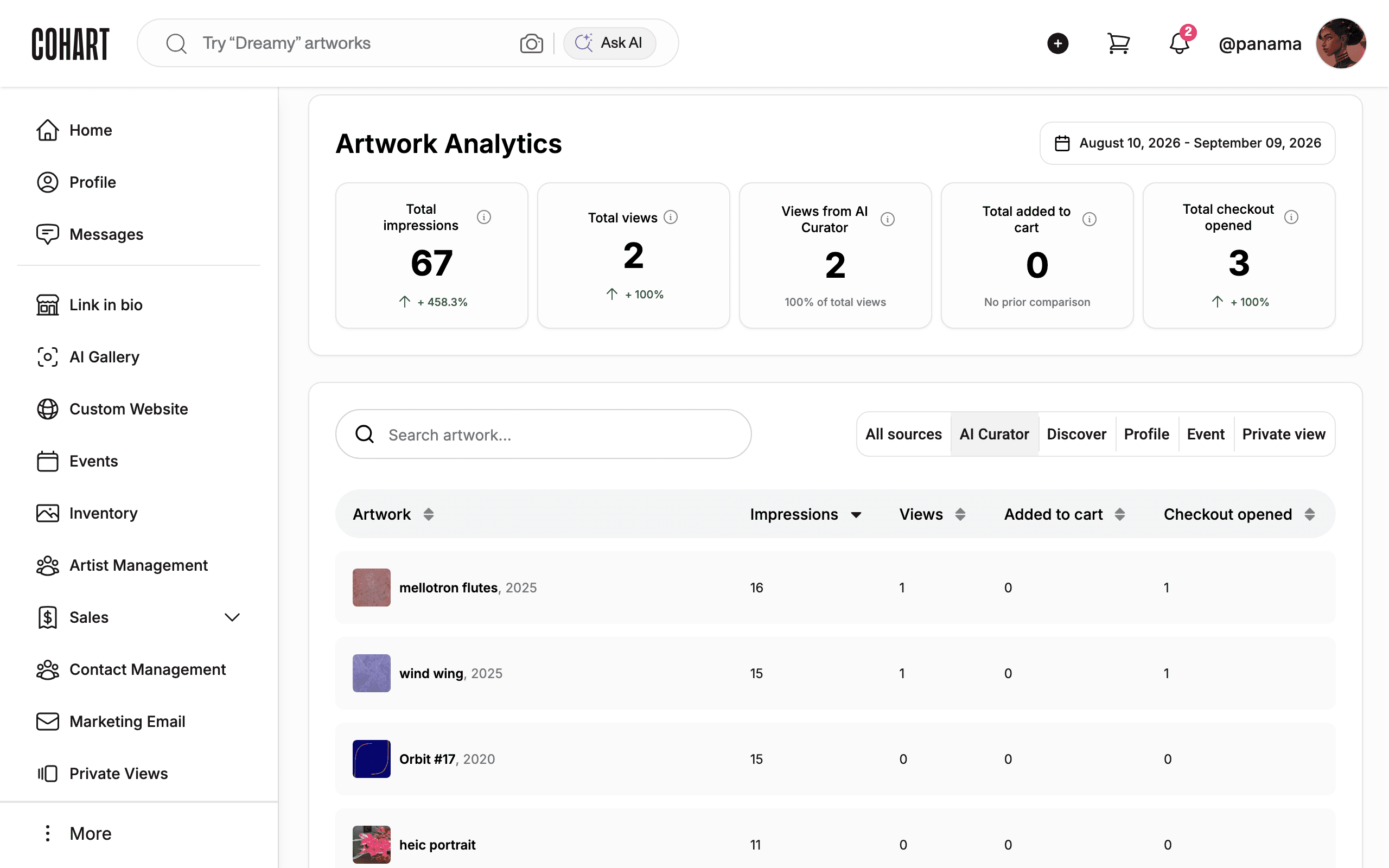 Filter by AI Curator source